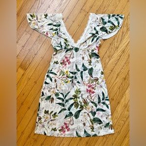 Lise Charmel Antigel XS/S White Floral Dress - French luxury brand